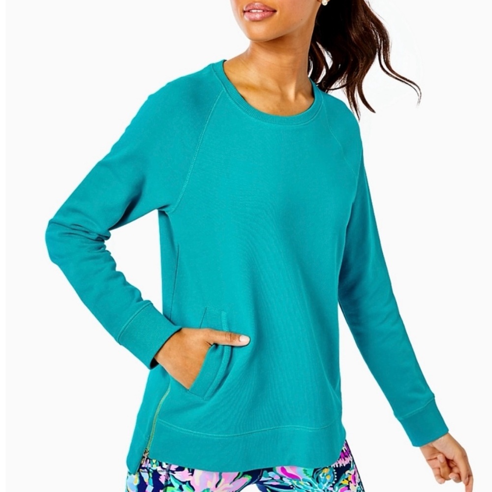 Lilly Pulitzer Teal Long Sleeve Top
